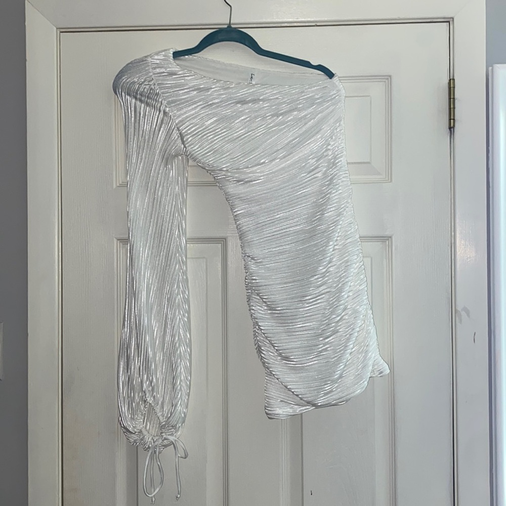 Lucy in The Sky one shoulder dress